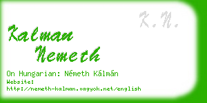 kalman nemeth business card